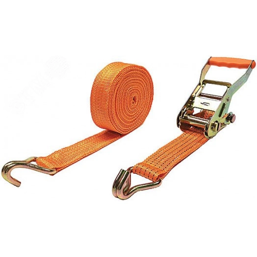 Ремень для крепления груза, храповый механизм 196 мм, лента 50 мм x 8 м, 2000 / 4000 кг