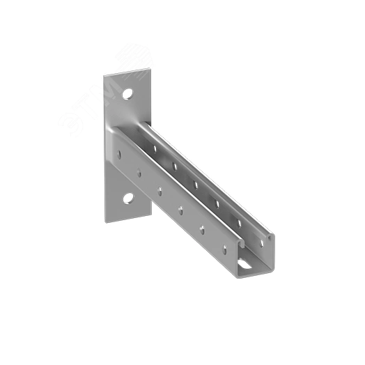 STRUT консоль одиночная BSH41 L=0,3м S=2,5мм гор.оцинк. в комплекте с метизами для монтажа к профилю STRUT