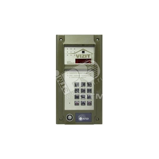 Блок вызова до 200 абонентов Встроенная телекамера цветного изображения с функцией День-ночь