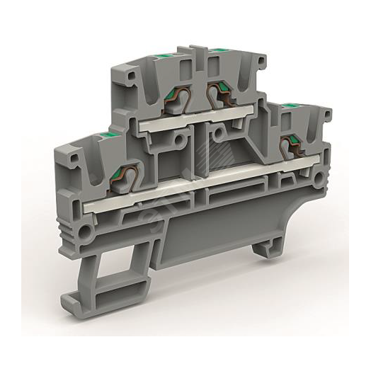 Двухуровневая клемма на 2,5 кв.мм