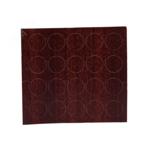 Заглушка самоклеящаяся D14 махагон (50 шт.)