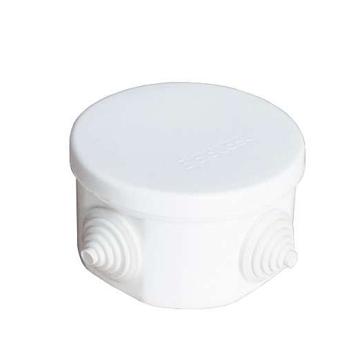 Коробка распределительная ОП 75х45мм IP54 4 выхода 4 гермоввода крышка защелкивающаяся бел. Epplast 240341