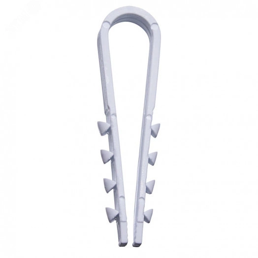 Дюбель-хомут для круглого кабеля  (19-25мм), белый (100шт.) Stekker