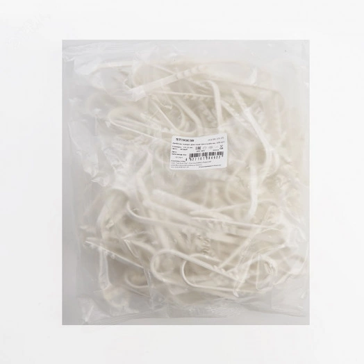 Дюбель-хомут для круглого кабеля  (19-25мм), белый (100шт.) Stekker