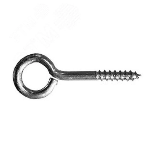 Шуруп с кольцом 6х60 оцинкованный 2 шт.