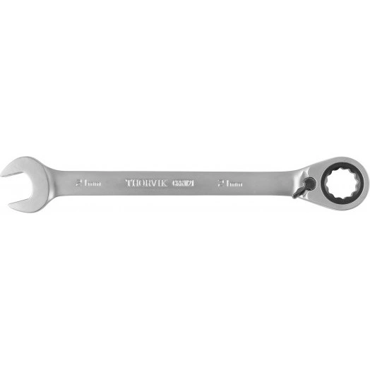 Ключ гаечный комбинированный трещоточный с реверсом, 21 мм