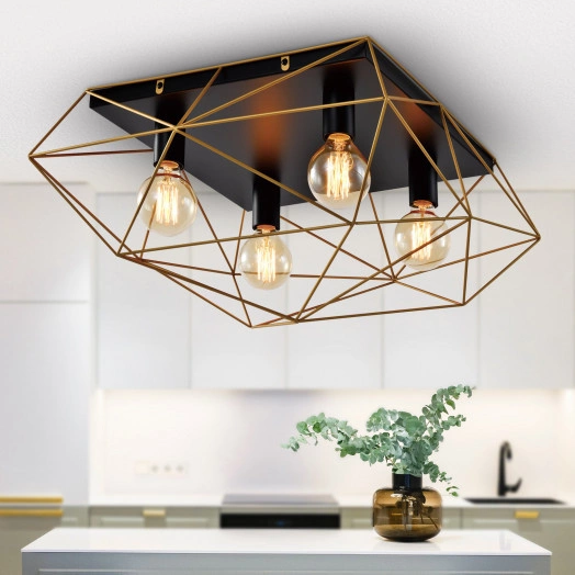 Светильник потолочный Rivoli Roxana 4097-304 4 х Е27 40 Вт дизайн для натяжных потолков