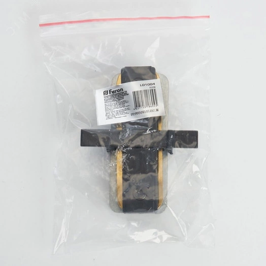 Коннектор прямой черный для встраиваемого шинопровода