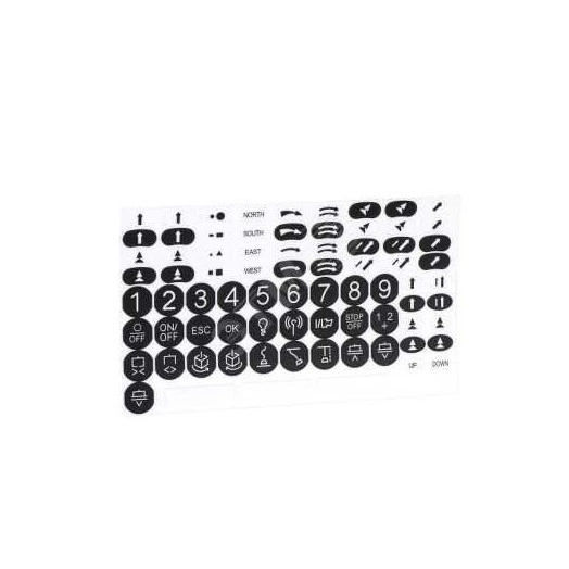 Набор липких маркировок черно-белые