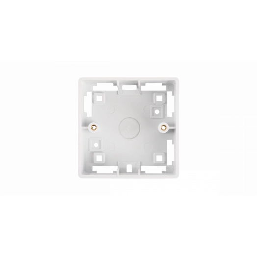 Коробка настенная, под лицевые панели и розетки формата 86х86мм, белая