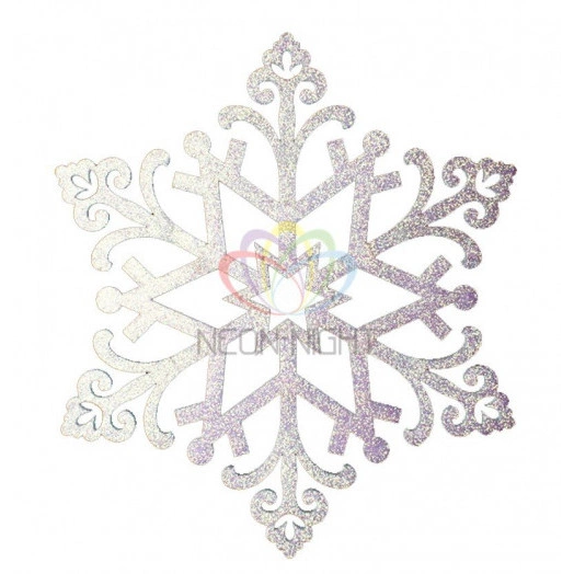 Фигура профессиональная елочная Снежинка Снегурочка 81см белый