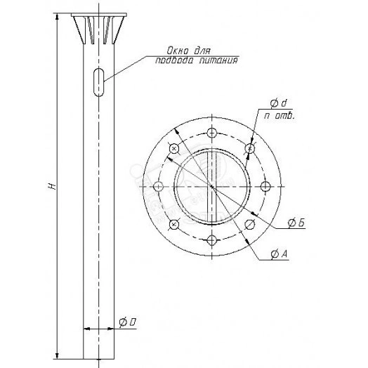 Закладная деталь фундамента ТАНС.31.003.000 (ЗФ-30/12/Д440-3,0-б)