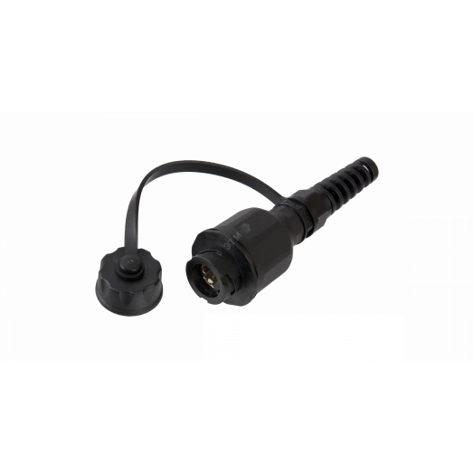 Индустриальный модуль-розетка, Кат.6, RJ45/8P8C, экранированная, IP67, черный