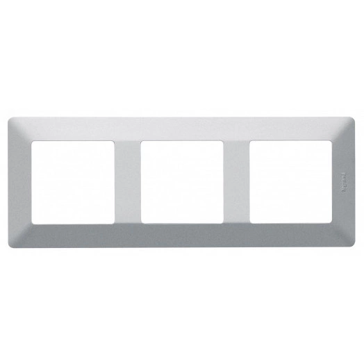 Valena LIFE Рамка 3 поста алюминий универсальная