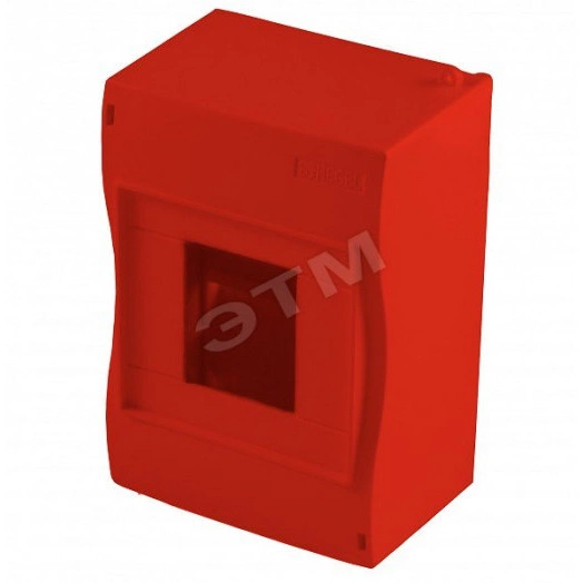 Щиток ЩРн-П-2/4 без двери IP40 красный
