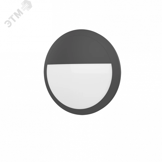 Светильник светодиодный ДБО-15Вт 4000К NERO Flex Черный Microwave sensor