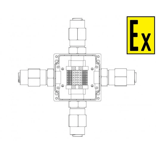 Коробка коммутационная взрывозащищенная КВМК 607