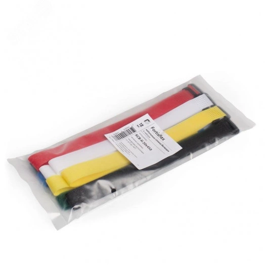 Стяжки велькро в наборе КСВ-Н 20*300 (12шт.) (Fortisflex)