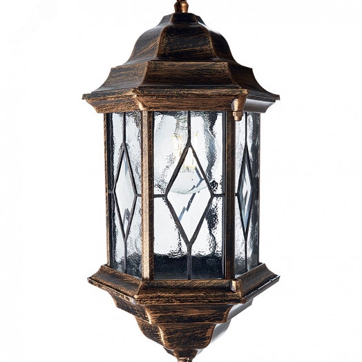 Светильник НСУ-60w цепь,Е27,IP44,чер/зол.Feron