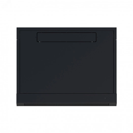 Шкаф настенный телекоммуникационный NTSS W 9U 600х450х500мм, 2 профиля 19, дверь сплошная металл, боковые стенки съемные, разобранный, черный RAL 9005