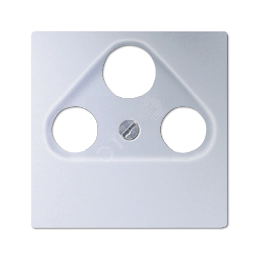 Накладка для телевизионной розетки (SAT-TV-FM)  Серия A500  Материал- дуропласт  Цвет- алюминий