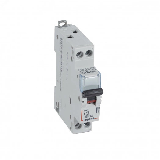 Выключатель автоматический двухполюсный 1п+N 3А С DX3 6kА/10кА