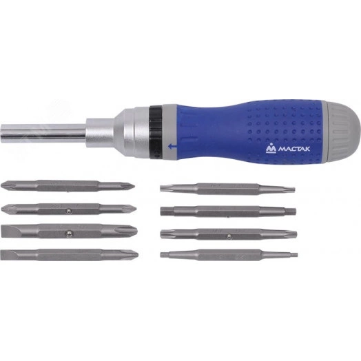 Отвертка со сменными вставками ''битами'' 19 в 1