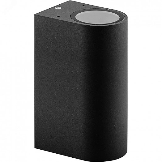 Светильник ДБУ вверх/вниз 2хGU10 без ламп IP65 черный