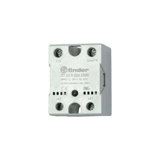 Реле твердотельное выход 50А (24-240В АС) 230В AC включение при пересечении нуля монтаж на панель IP20