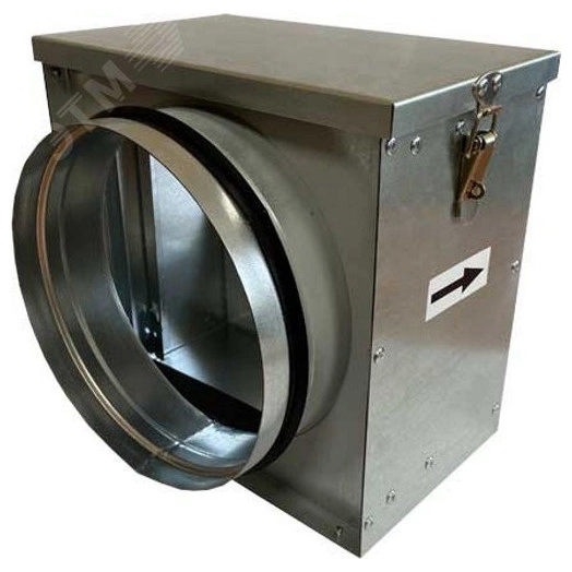 Корпус для HEPA фильтра, канальный из оцинкованной стали 200х200х78мм, подключение D160 220х220х300