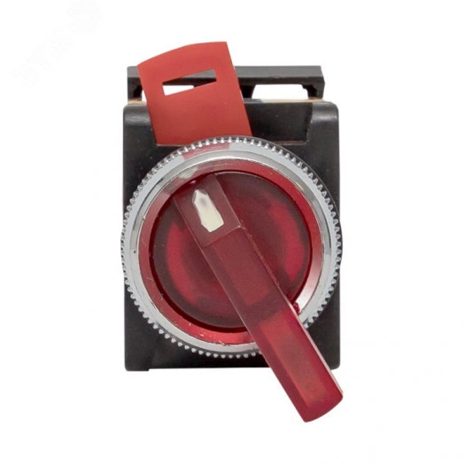 Переключатель ANLC-22 3 полюса красный с подсветкой 220В NO+NC