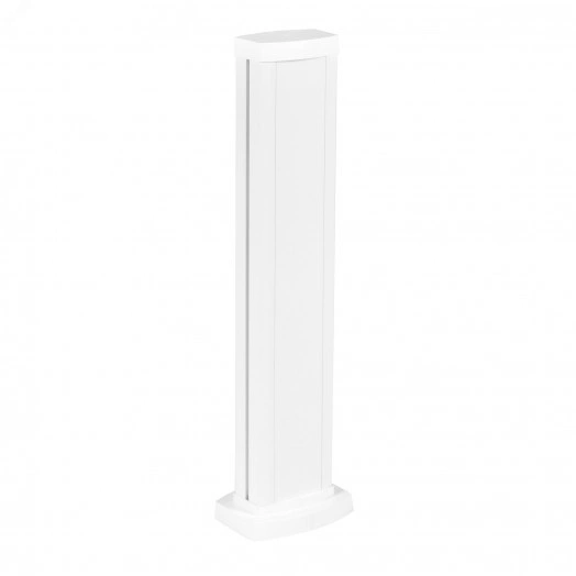 Универсальная мини-колонна алюминиевая с крышкой из алюминия 1 секция, высота 0,68 метра, цвет белый