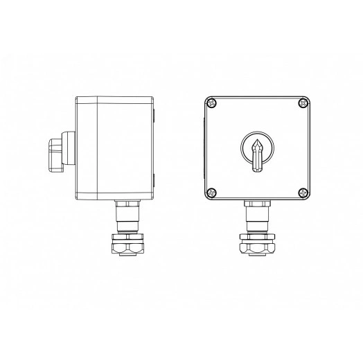 Взрывозащищенный пост управления GRP Взрывозащищенный пост управления GRP CPE-P-03-(1xPB54(11))-1xKAEPM2MHK-20(C)1Ex d e IIC Т5 Gb / Ex tb IIIC T95°C Db IP66 / КЗ