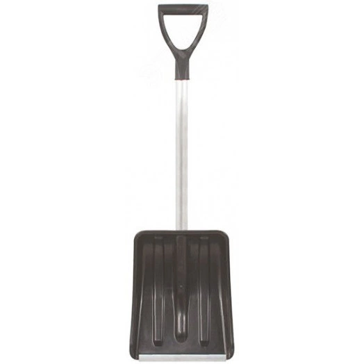 Лопата для уборки снега ''Актив-Авто'' пластиковая, укороченный съемный алюм. черенок 365х260х900 мм
