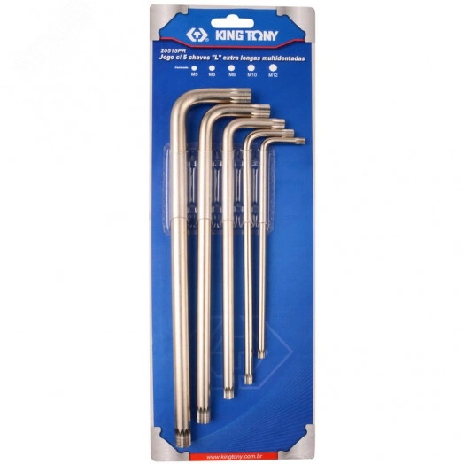 Набор Г-образных SPLINE, M5-M12, блистер, 5 предметов