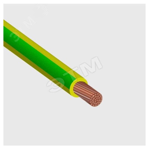 Провод силовой ПуГВнг(А)-LS 1х6ж/з ТРТС