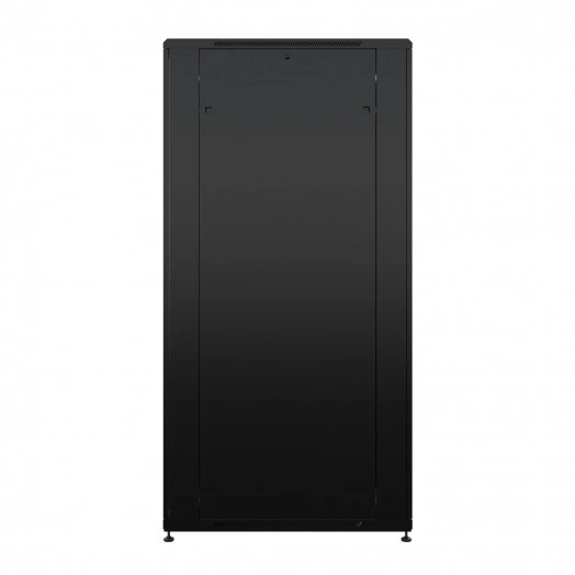 Шкаф напольный универсальный серверный NTSS R 47U 800х1000мм, 4 профиля 19, двери стекло и сплошная металл, боковые стенки съемные, регулируемые опоры, разобранный, черный RAL 9005