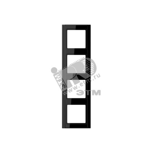 Рамка 4-кратная  черная