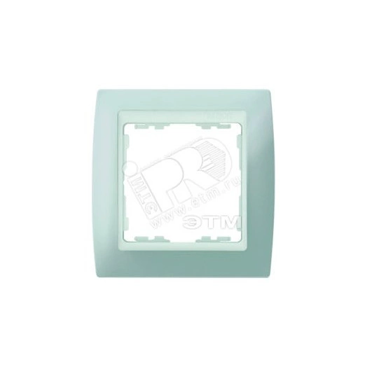 Рамка на 1 пост, S82, пастель серая - белый