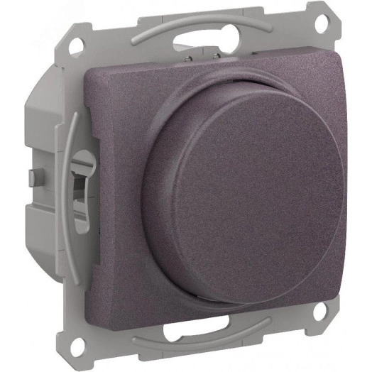 GLOSSA СВЕТОРЕГУЛЯТОР (диммер) поворотно-нажимной,315Вт,механизм,СИРЕНЕВЫЙ ТУМАН