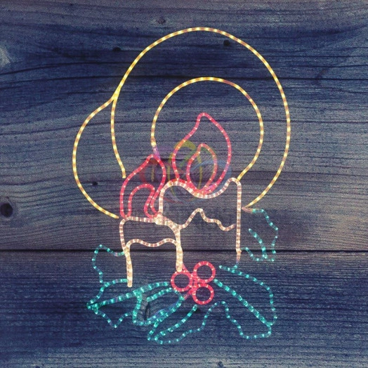 Фигура профессиональная Две свечи 100х75см