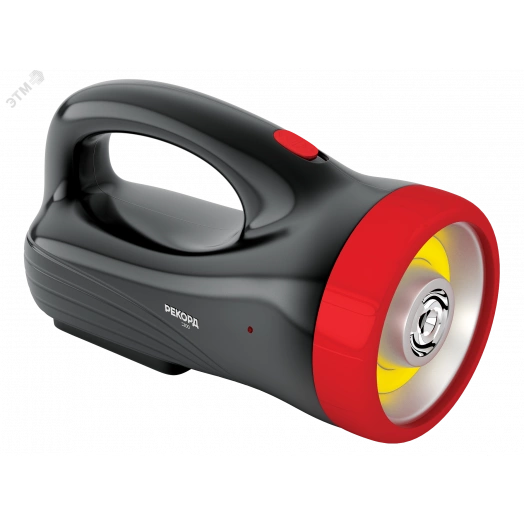 Фонарь-прожектор аккумуляторный светодиодный РЕКОРД PВ-3200, черный