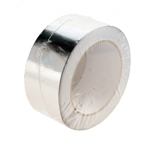 Лента самоклеящаяся алюм. 61ммх50м рулон, толщина 90 мкм, зимний клей