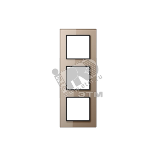 Рамка 3-я для горизонтальной/вертикальной установки  Серия- ACreation  Материал- стекло  Цвет- шампань