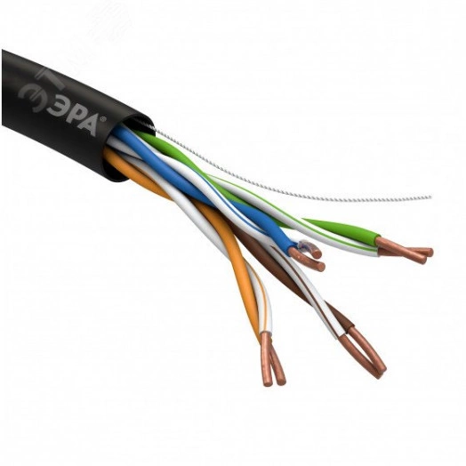 Витая пара U/UTP 4x2x24AWG Cat5e CU PE OUTDOOR 305м SIMPLE