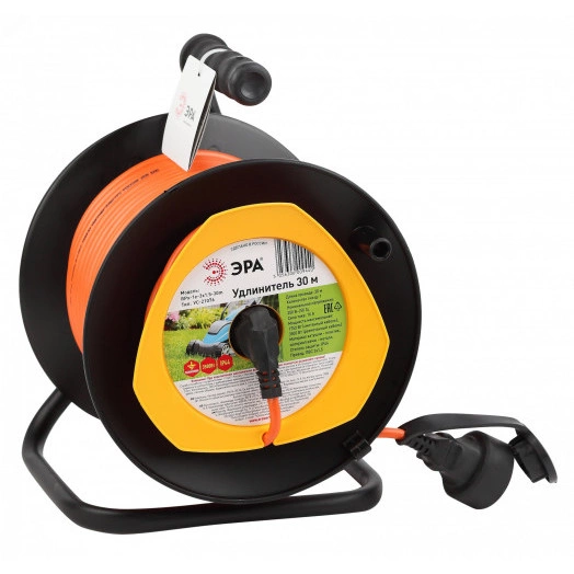 Удлинитель силовой RPx-1e-3x1.5-30m на п. катушке c/з 30м 1 гн ПВС 3х1.5 RPx-1e-3x1.5-30m ЭРА