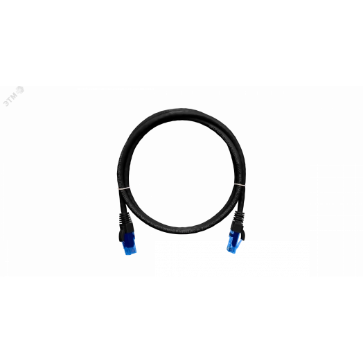 Патч-корд U/UTP 4 пары Cat 6 2хRJ45/8P8C T568B 7х0205мм LSZH черный 5м