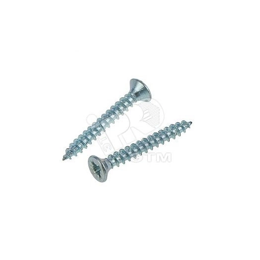 Шуруп универсальный 5х30 потайная головка, остроконечный, оцинкованный (12шт) - пакет