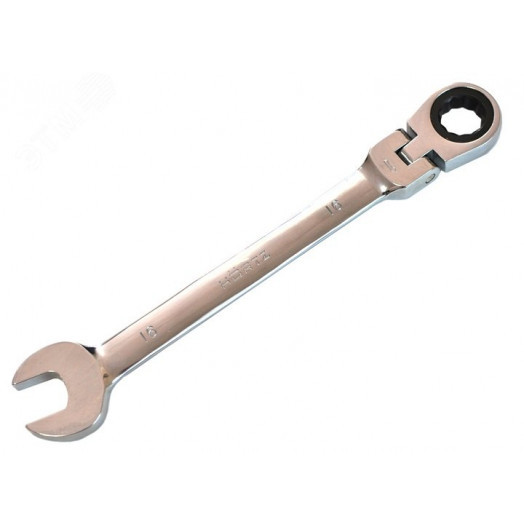Ключ комбинированный трещоточный шарнирный 36х36 хромированный