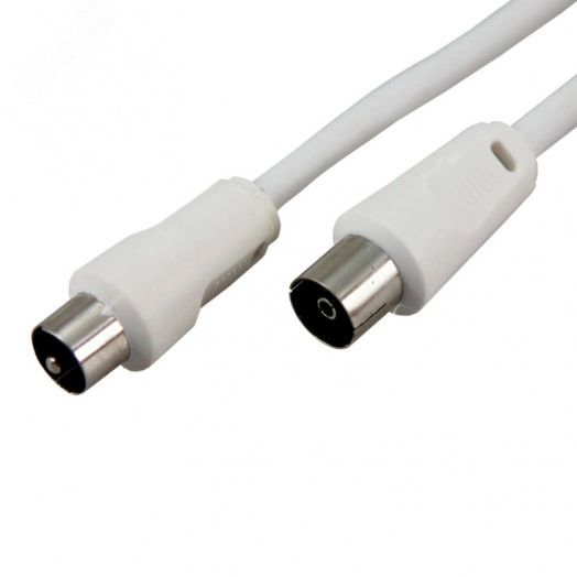 Шнур ТВ гнездо - ТВ штекер. длина 15 метров. белый REXANT